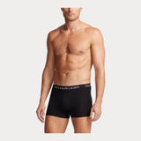 Ralph Lauren Classic Stretch-Cotton Trunk 3-Pack in Grey/Red/Blk