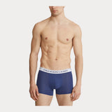 Polo Ralph Lauren Classic Stretch-Cotton Trunk 3-Pack in Navy/Lt Navy/Elt