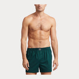 Ralph Lauren Cotton Boxer 3-Pack in Harv Wine/Navy/Green