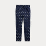 Ralph Lauren Signature Pony Cotton Pyjama Trouser In Navy