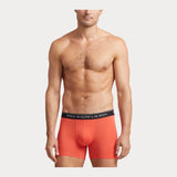 Polo Ralph Lauren Stretch Cotton Boxer Brief 3-Pack in Blk/Orange/Purple