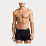 Polo Ralph Lauren Stretch Cotton Boxer Brief 3-Pack in Blk/Orange/Purple