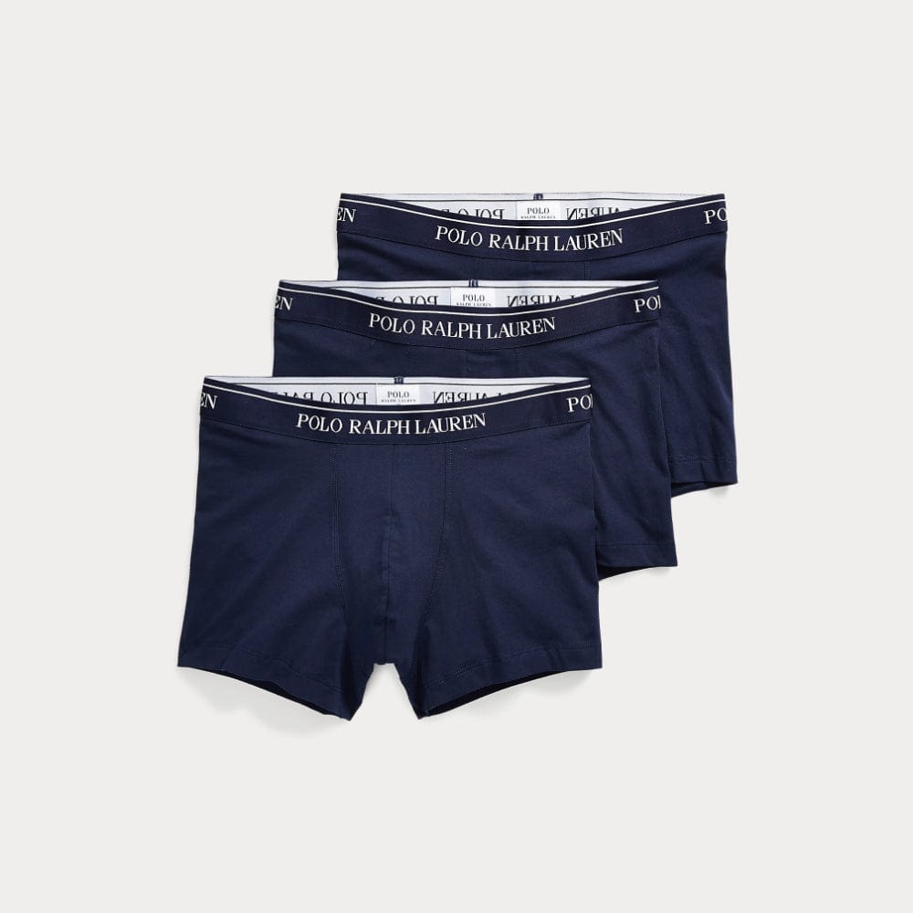 Polo Ralph Lauren Stretch Cotton Boxer Shorts 3-Pack in Cruise Navy