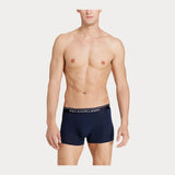 Polo Ralph Lauren Stretch Cotton Boxer Shorts 3-Pack in Cruise Navy