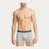 Polo Ralph Lauren Stretch Cotton Boxer Shorts 3-Pack in White/Black/Grey