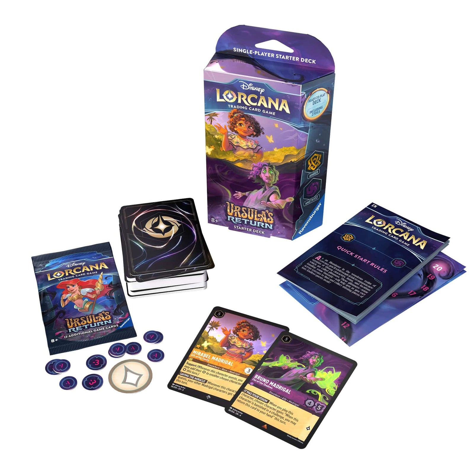 Disney Lorcana Tcg Ursula's Return Set 4 - Amber & Amethyst Starter De