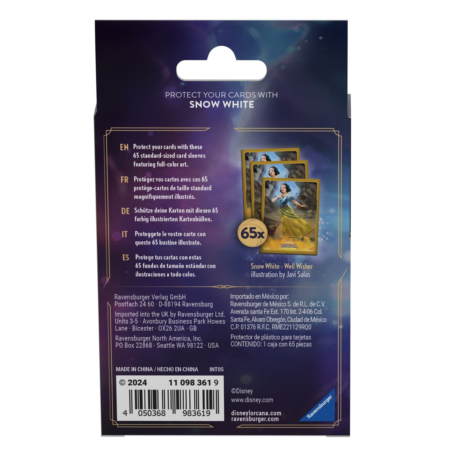 Disney Lorcana TCG Ursula's Return Set 4 - Snow White 65 Card Sleeves Disney Lorcana TCG Ursula's Return Set 4 - Snow White 65 Card Sleeves