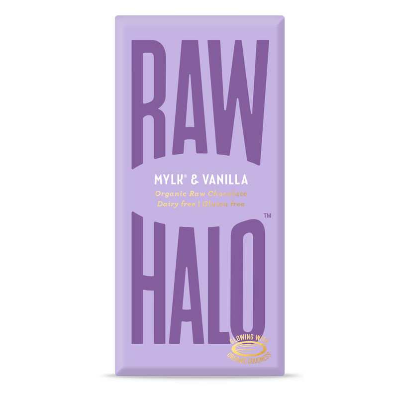 Raw Halo Mylk and Vanilla Chocolate Bar 70g