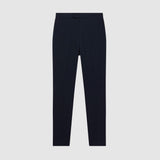 Found Stretch Slim Fit Drawstring Trousers in Navy