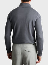 Reiss Blackhall Merino Wool Half-Zip Jumper In Airforce Blue