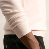 Reiss Blackhall Merino Wool Half-Zip Jumper in Beige