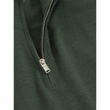 Reiss Blackhall Merino Wool Half-Zip Jumper in Kale Green