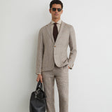 Reiss Blazer Check In Brown