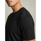 Reiss Bless Cotton Crew Neck T-Shirt In Black