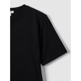 Reiss Bless Cotton Crew Neck T-Shirt In Black