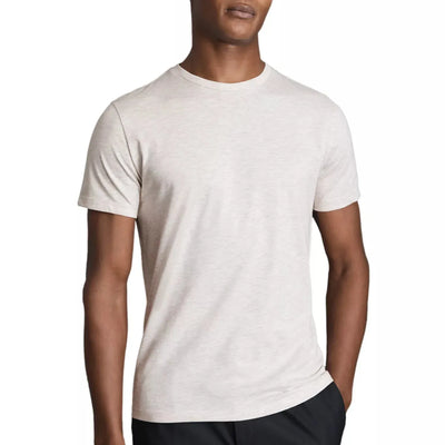 Reiss Bless Plain T-Shirt in Wheat Melange