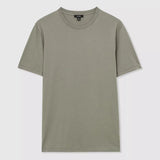Reiss Bless Tailored-Fit Cotton Crew Neck T-Shirt In Sage Green