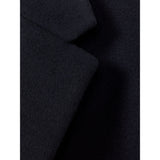 Reiss Clark Wool Blend Single Breasted Epsom Overcoat in Navy