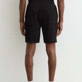 Reiss Drawstring Textured Shorts In Black
