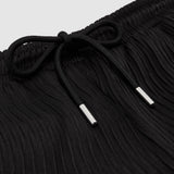 Reiss Drawstring Textured Shorts In Black