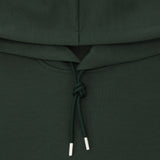 Reiss Fabien Premium Interlock-Jersey Hoodie in Dark Sage Green