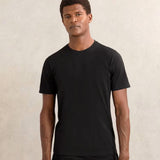 Reiss Flex Stretch-Cotton Loungewear T-Shirts 2 Pack in Black/White