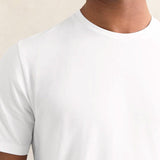 Reiss Flex Stretch-Cotton Loungewear T-Shirts 2 Pack in White