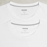 Reiss Flex Stretch-Cotton Loungewear T-Shirts 2 Pack in White
