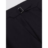 Reiss Flush Wool-Blend Slim-Fit Cuffed Trousers in Navy