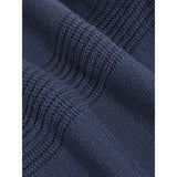 Reiss Foulton Wool-Cashmere Reverse-Seam Jumper in Oceanic Blue