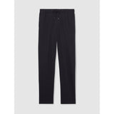 Reiss Gerrard Stretch Pique Drawstring Trousers In Navy