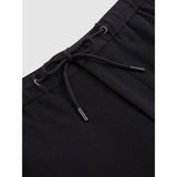 Reiss Gerrard Stretch Pique Drawstring Trousers In Navy