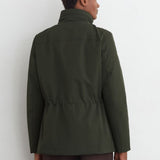 Reiss Glick Four-Pocket Hooded Jacket With Removable Gilet In Dark Green
