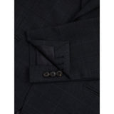 Reiss Jacob Wool-Blend Prince of Wales Check Single-Breasted Blazer Tailored-Fit in Navy