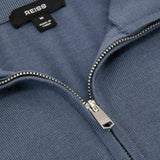 Reiss Jumper Half Zip In Airforce Blue