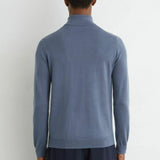 Reiss Jumper Half Zip In Airforce Blue