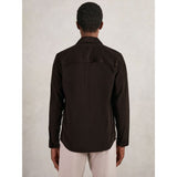 Reiss Kai Cotton Corduroy Twin-Pocket Overshirt in Brown