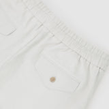 Reiss Linen Drawstring Shorts Stone