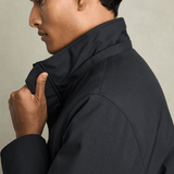 Reiss Lucan Hooded Zip-Through Padded Jacket in Navy