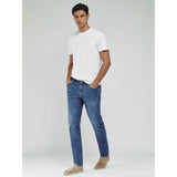 Reiss Maddison Tapered Slim-Fit Jeans in Mid Blue Wash
