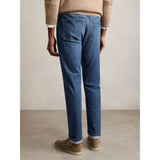 Reiss Maddison Tapered Slim-Fit Jeans in Mid Blue Wash