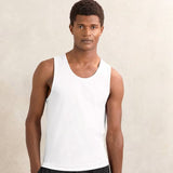 Reiss Monty 2 Pack Stretch-Cotton Loungewear Vests in White/Black