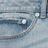 Reiss Rathbone Relaxed-Fit Cropped Jeans In Light Blue Wash