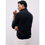Reiss Royal Atelier 100% Cashmere Half-Zip Jumper in Navy