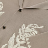 Reiss Short Sleeve Shirt Cuban Champagne