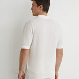 Reiss Short Sleeve Textured Shirt White