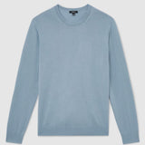 Reiss Wessex Merino Wool Crew-Neck Jumper In Armour Blue