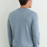 Reiss Wessex Merino Wool Crew-Neck Jumper In Armour Blue