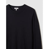 Reiss Wessex Merino Wool Crew Neck Jumper in Navy