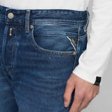 Replay Grover Straight-Fit Jeans In Dark Blue